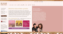 Desktop Screenshot of blushsalononline.com